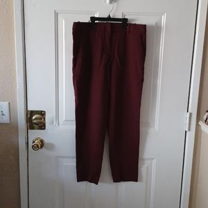 Theory Pants Burgundy Dress Up Casual Sz. 4